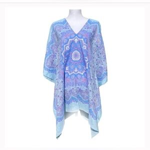 J. McLaughlin Redondo Linen Poncho Caftan oversized XS/S